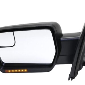 Garage-Pro Mirror Compatible with 2011-2014 Ford F-150 Driver Side, Heated, Power Glass, Blind Spot Glass, Signal Light, Textured Black