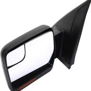 Garage-Pro Mirror Compatible with 2011-2014 Ford F-150 Driver Side, Heated, Power Glass, Blind Spot Glass, Signal Light, Textured Black