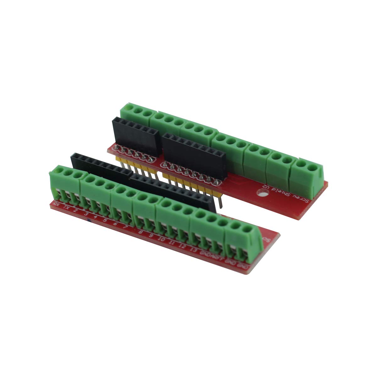 DEVMO 2Pcs Proto Screw Shield V2 Expansion Board Terminal Compatible with Ar-duino UNO R3 Top