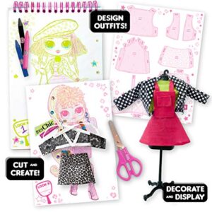 LOL OMG Fashion Studio by Horizon Group USA DIY Fashion Designing Kit. Cut & Create Your Own Outfits. Sketch Designs, Trace & Sew. Includes Fabric, Thread, Crayons, Markers & More