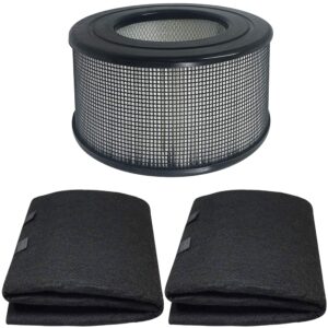 fette filter - replacement 1 x hepa filter & 2 x wrapping carbon pre-filters compatible with honeywell 10500 (ev-10) 17000 17005 part number 20500. combo pack