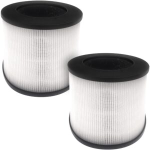 premium true hepa h13 replacement filter compatible with ma-14 air purifier model 14 series 14w 14b with 3-in-1 filtration system true hepa activated carbon filter stage 2 filters included.