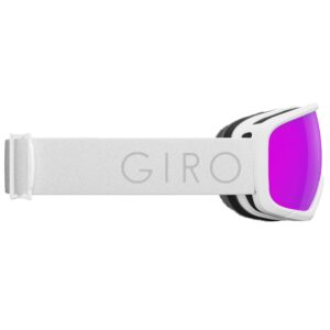 Giro Millie Ski Goggles - Snowboard Goggles for Women & Youth - White Core Light Strap with VIVID Pink Lens