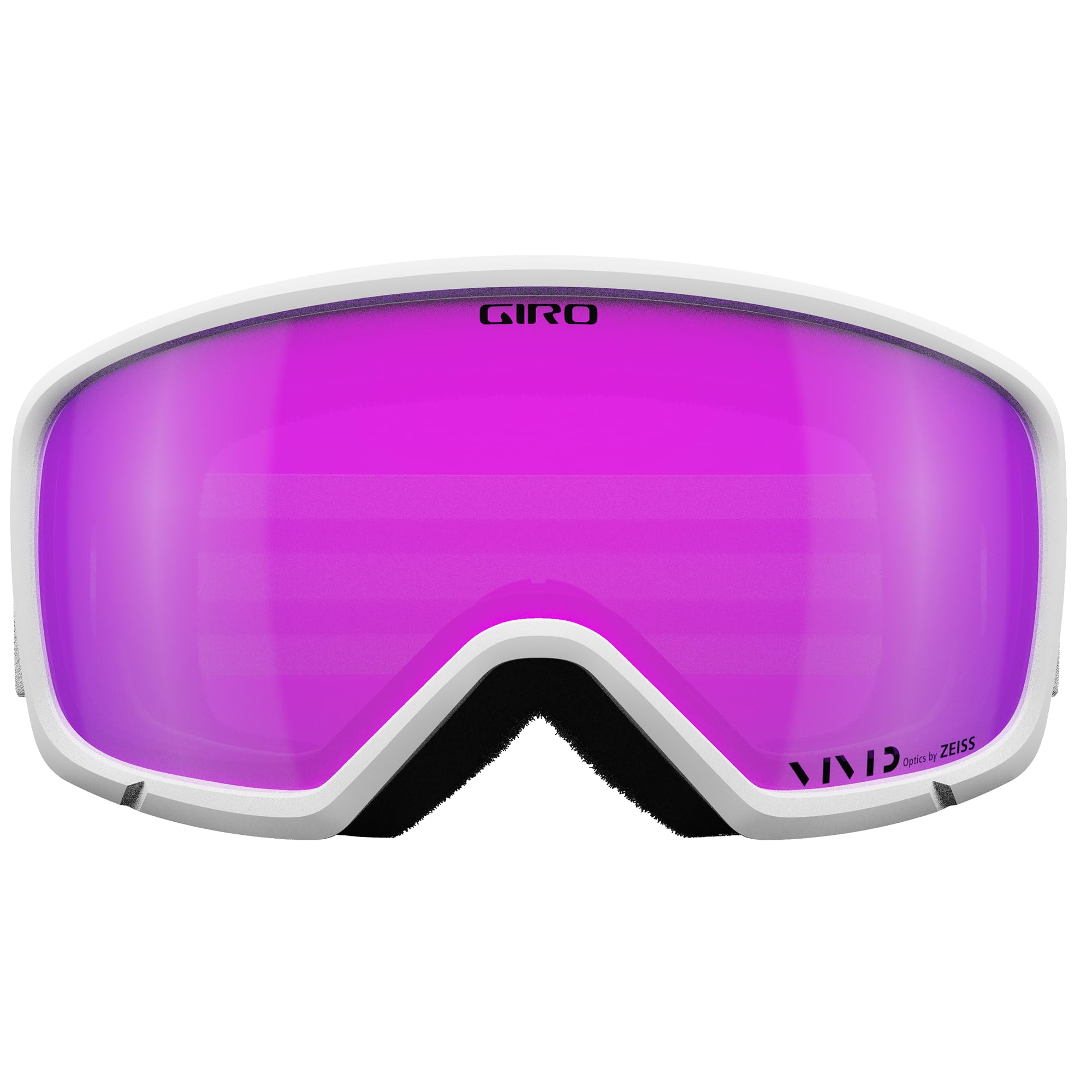 Giro Millie Ski Goggles - Snowboard Goggles for Women & Youth - White Core Light Strap with VIVID Pink Lens