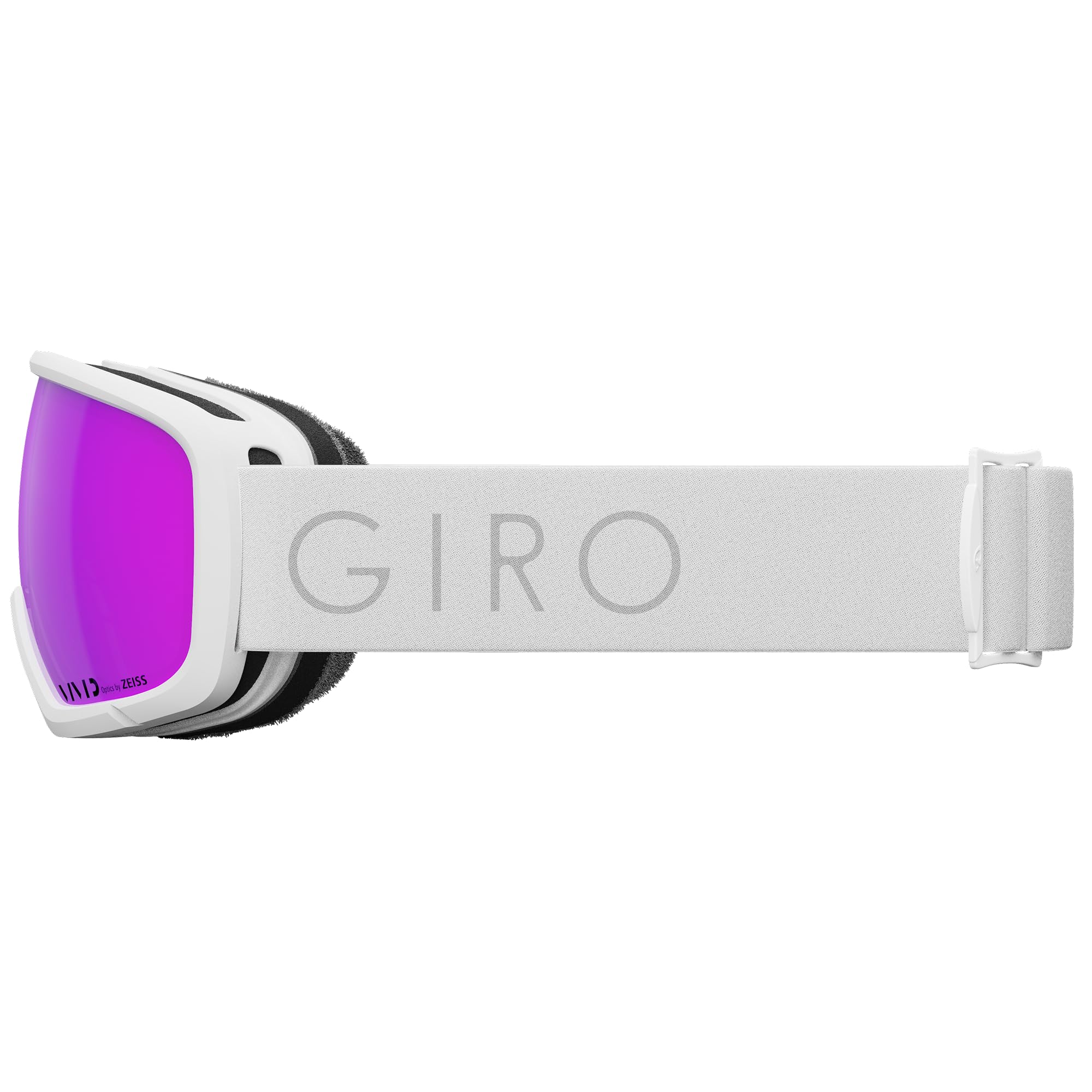 Giro Millie Ski Goggles - Snowboard Goggles for Women & Youth - White Core Light Strap with VIVID Pink Lens