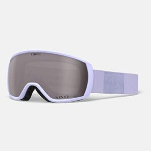 giro facet ski goggles - snowboard goggles for women & youth - fluff purple mono strap with vivid onyx lens