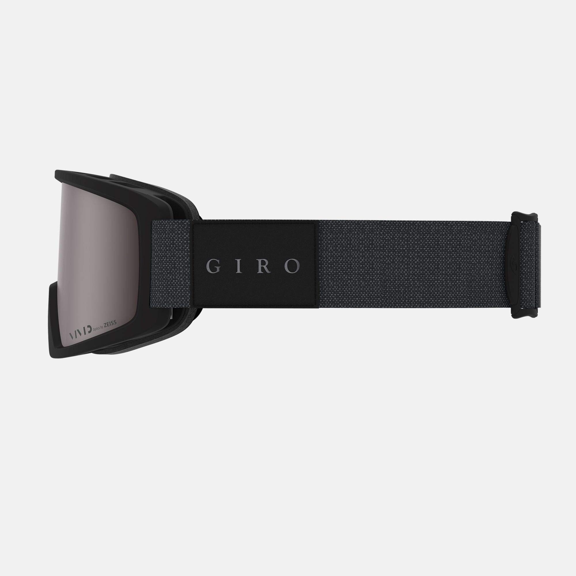 Giro Blok Ski Goggles - Snowboard Goggles for Men & Youth - Black Mono Strap with Vivid Onyx Lens