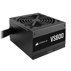 corsair vs series vs600 certified non-modular atx power supply, 80+ white