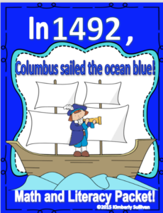 christopher columbus learning packet no prep worksheets