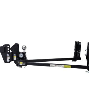 Weigh Safe TrueTow Weight Distribution WSWD8-2 with 4 Point Sway Control & Weight Gauge, 8" Drop 2" Shank 15,000 LBS Max GTW 1,500 LBS Max Tongue Weight - Includes 2-5/16" Tow Ball & 1 Pc Lock Set