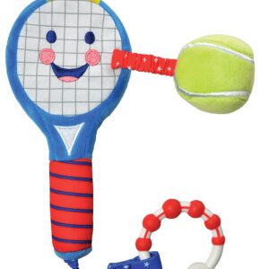 Tennis Racket | Suitable from Birth to 2 Years | Your First Tennis Racket | to Inspire and Play with | Extra Sensory Features for Babies | Part of The LITTLE SPORT STAR Baby Collection