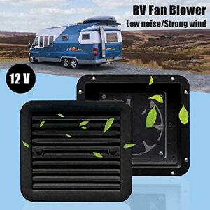 MACHSWON 12V Cooling Exhaust Fan Air Vent Ventilation for Motorhome RV Caravan Black