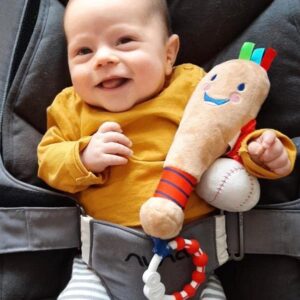 Baby Baseball Toy | Ideal Toy from Birth to 12 Months | My First Baseball bat | Inspire and Play | Extra Sensory Features for Babies | Part of The LITTLE SPORT STAR Collection for Babies