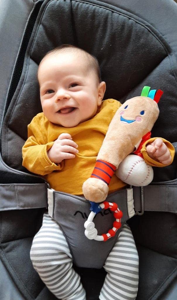 Baby Baseball Toy | Ideal Toy from Birth to 12 Months | My First Baseball bat | Inspire and Play | Extra Sensory Features for Babies | Part of The LITTLE SPORT STAR Collection for Babies