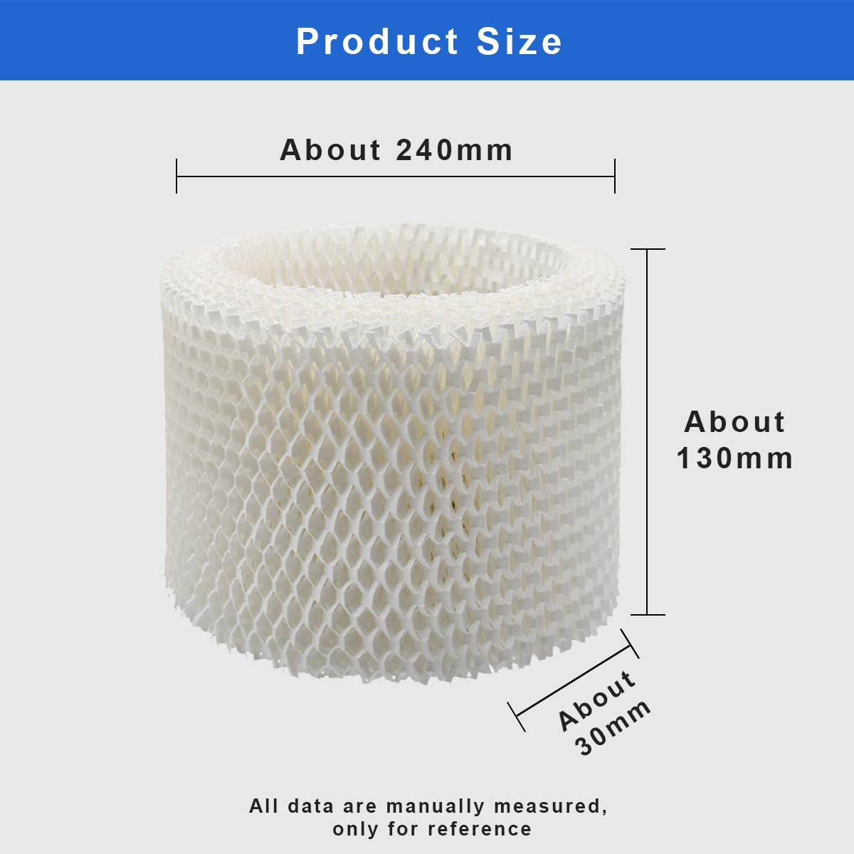 WuYan 2pcs Replacement Humidifier Wicking Filter for Philips HU4801 HU4802 HU4803 Humidifier Parts Humidifie, White Hepa Filter Air Humidifier