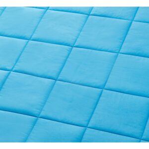 TONGDADA Kids Weighted Blanket | 40''x60'',10lbs | for Child Between 80-125 lbs | Premium Cotton Material with Glass Beads | Teal