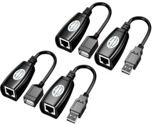 usb over cat6，snllmzi usb rj45 extender over cat5/cat5e/cat6/cat7/cat8 cable extension cable connector adapter - 2 pairs