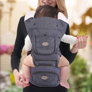 ISEE Ergonomic Baby Carrier, Comfortable Hip Seat and Design for Happy Babies and Parents