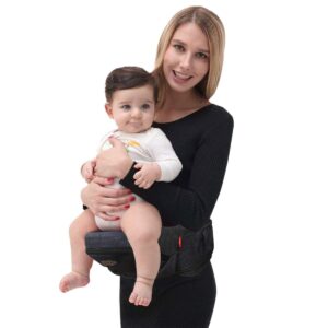 ISEE Ergonomic Baby Carrier, Comfortable Hip Seat and Design for Happy Babies and Parents
