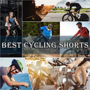 Legendfit Men's Cycling Shorts 4D Padded Bicycle Riding Half Pants MTB Road Bike Biking Tights Cycle Wear Pocket Black