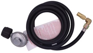 meter star universal regulator grill qcc1 6.5 feet hose and elbow fitting adapter kit propane regulator and hose replacement parts for 17" and 22" blackstone tabletop griddle