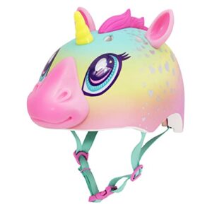 raskullz super shimmer corn child helmet 5+, multi, 50-54 cm