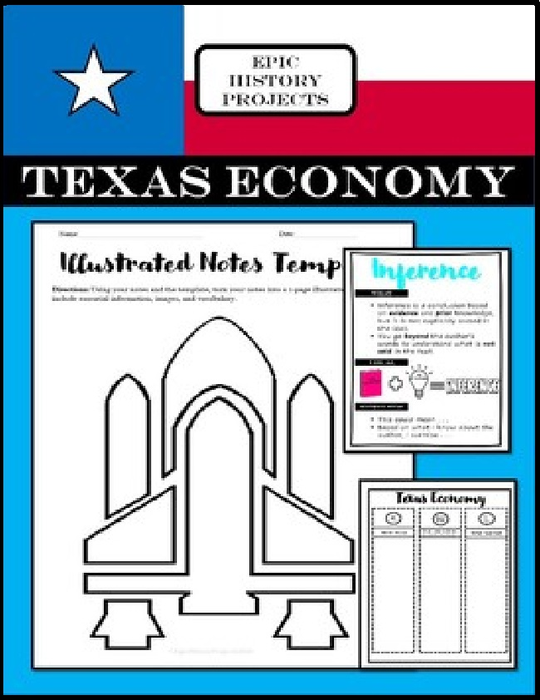 TX History: Texas Economy - Illustrated Notes Projects