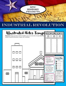 u.s. history: industrial revolution - mini lesson & illustrated notes activity