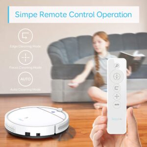 SereneLife Smart Automatic Robot Vacuum Cleaner - Slim Rechargeable Electric Robotic Vacuum Cleaner w/ Self Programmed Navigation, Anti-Fall Sensors - Carpet, Hardwood, Tile PUCRCX10 , White