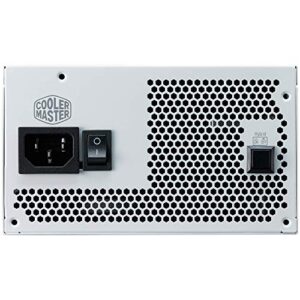 Cooler Master V750 Gold White Edition V2 Full Modular,750W, 80+ Gold Efficiency, Semi-fanless Operation, 16AWG PCIe high-Efficiency Cables, 10 Year Warranty