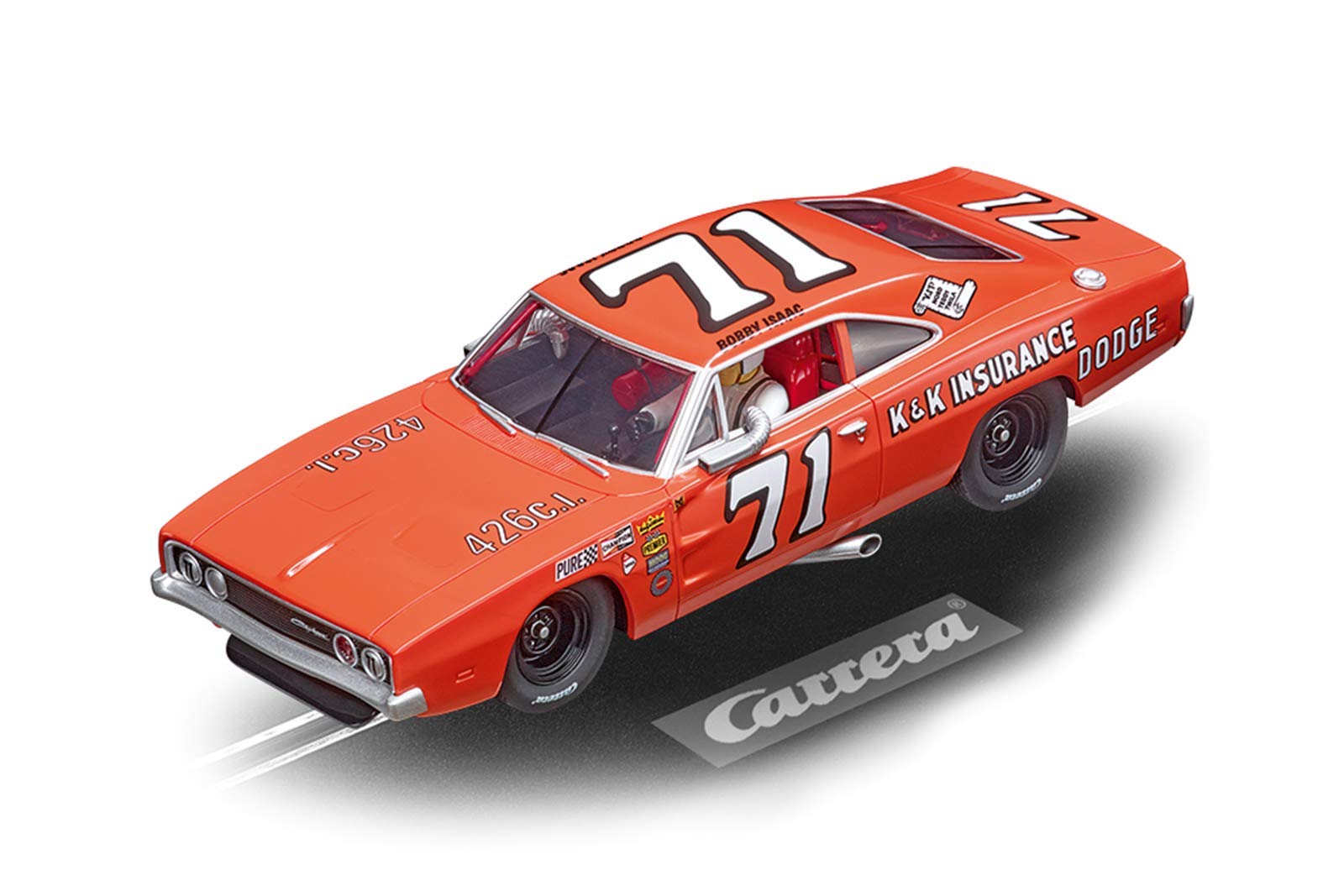 Carrera 30942 Dodge Charger 500 No. 71 1:32 Scale Digital Slot Car Racing Vehicle Digital Slot Car Race Tracks