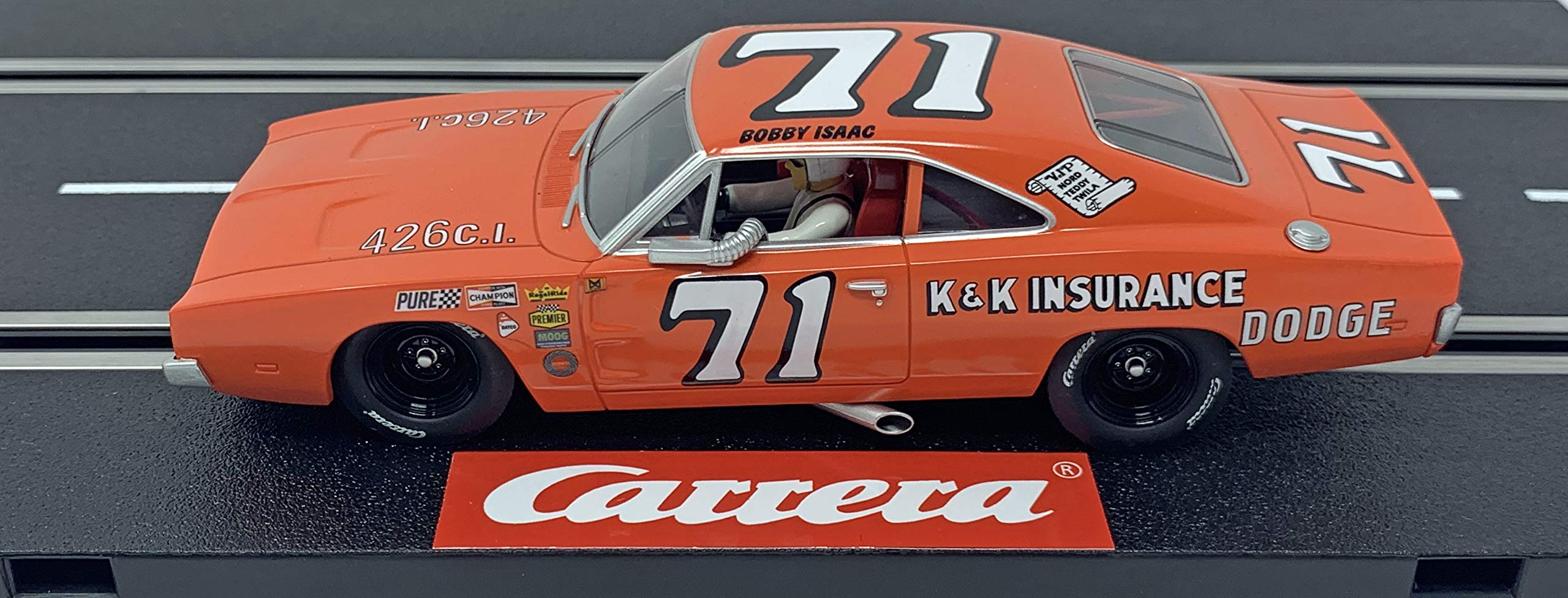 Carrera 30942 Dodge Charger 500 No. 71 1:32 Scale Digital Slot Car Racing Vehicle Digital Slot Car Race Tracks