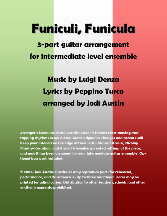 Funiculi Funicula (for guitar ensemble)