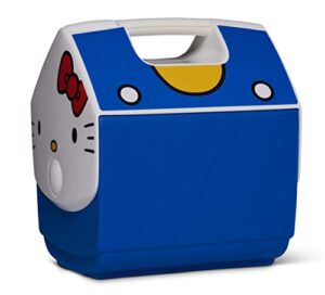 igloo limited edition hello kitty playmate pal 7 qt cooler, blue