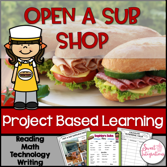 Open a Sub Shop Project Based Learning Math and Entrepreneurship