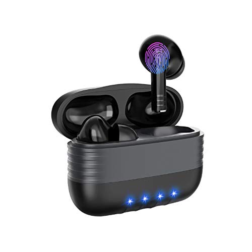 Wireless Headphones, True Wireless Earphones Bluetooth 5.0 with Stereo Earphones 25H Playtime with Mic