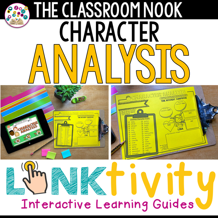 Character Analysis LINKtivity (Printables, Rubric, Teacher Guide, Digital Resource)