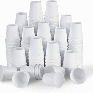 [300 Count - 4 oz] Small Paper Cups, Mouthwash Cups Bathroom Cups Mini Cups Small Disposable Cups