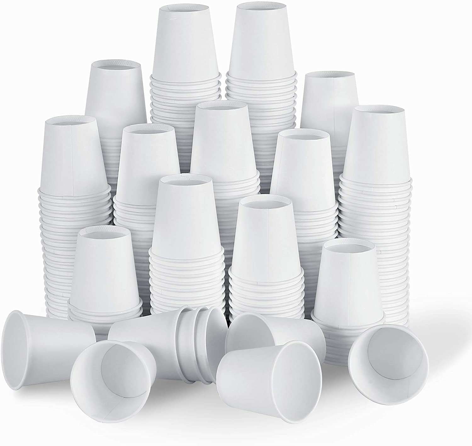 [300 Count - 4 oz] Small Paper Cups, Mouthwash Cups Bathroom Cups Mini Cups Small Disposable Cups