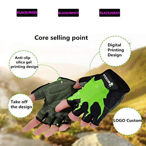 PSPORT for Men Women Cycling Gloves Half Finger Bicycle Gloves Bike Gloves Anti Slip Shockproof Breathable Sports Gloves