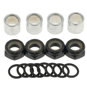 metal spacer washer, hardware set repair nuts kit for skateboard bearing spacers and truck washers speed rings longboard accessories parts