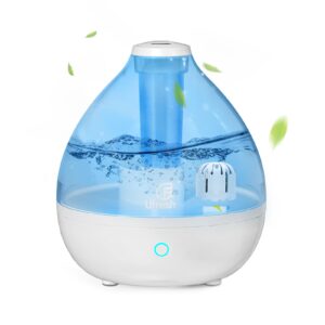 ufresh cool mist humidifiers for home bedroom large room, small vaporizers for babies kids nursery plants with touch control, 2.6l(0.7 gal), auto shut-off, whisper-quiet