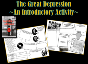 u.s. history: great depression | an introductory activity | distance learning