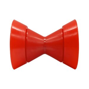 colofulway 3" boat trailer bow bell roller assembly with 1/2" shaft fits 3 inch bracket, polyurethane(red)