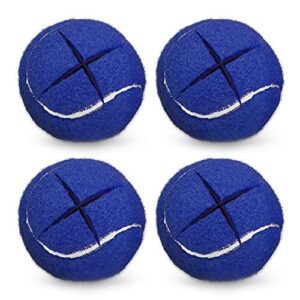 urbest 4pcs precut walker tennis balls for furniture legs and floor protection (blue)