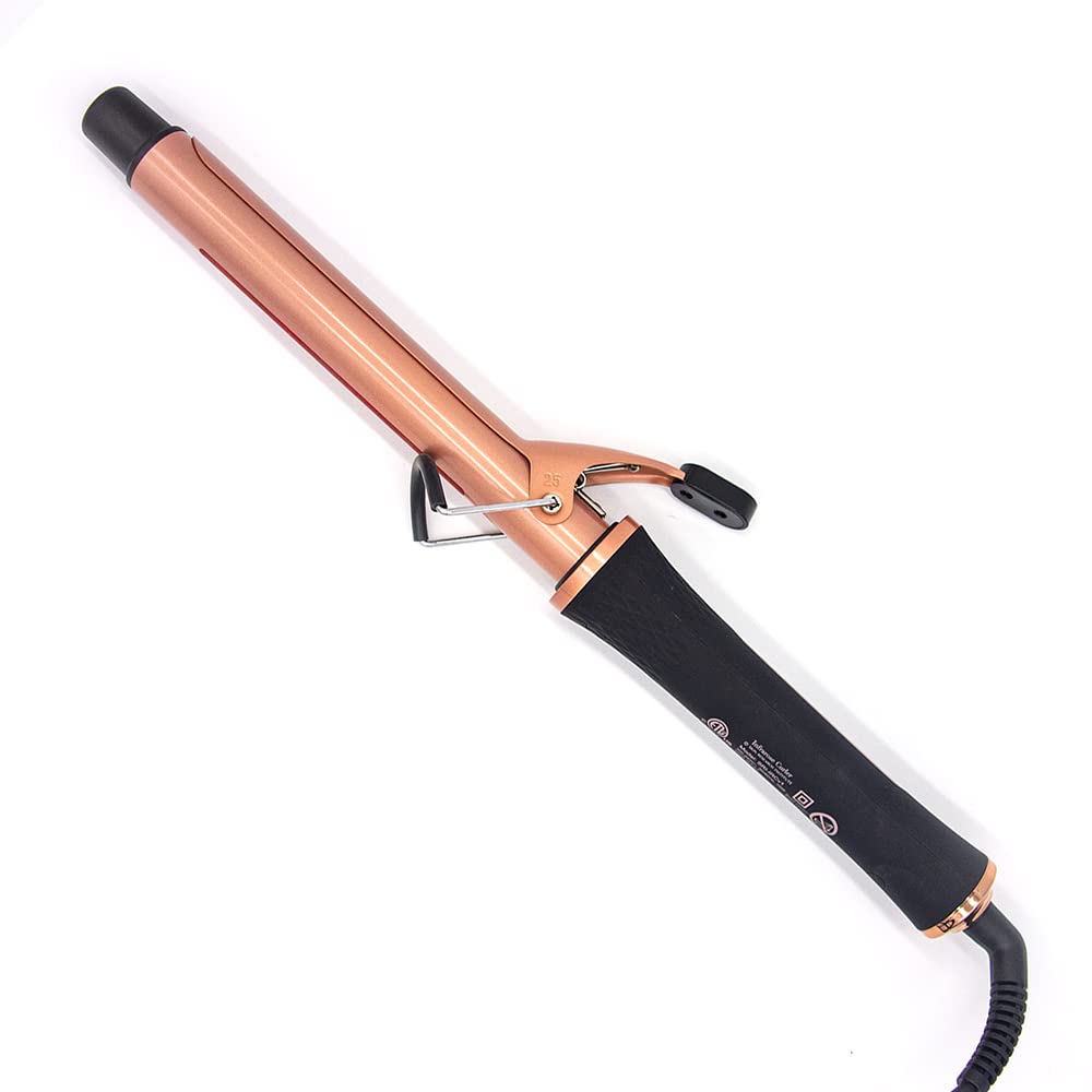 Skin Research Institute Infrarose Infrared Curling Iron, Reduced Damage & Frizz, Tourmaline & Ceramic Barrel Wand, Easy Grip, Adjustable Heat Settings