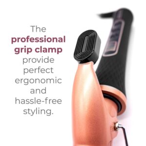 Skin Research Institute Infrarose Infrared Curling Iron, Reduced Damage & Frizz, Tourmaline & Ceramic Barrel Wand, Easy Grip, Adjustable Heat Settings