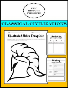 world history: classical empire mini lesson & illustrated notes project