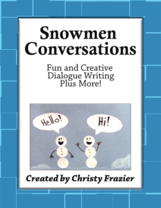 snowmen conversations fun and creative dialogue writing!