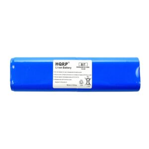 hqrp battery compatible with bissell 1607381 smartclean robot series 16051 1605 16052 16058 16059 1605a 1605r 1605w 1605c, 2142, 1974 19745 robotic vacuum 14.8v 3000mah